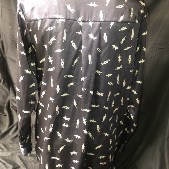 Zara Navy Shirt with White Rope Pattern - Picture 5 of 6